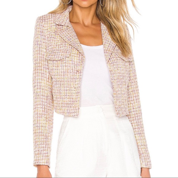 Lovers + Friends - Blazer in Pink Tweed - Picture 3 of 12